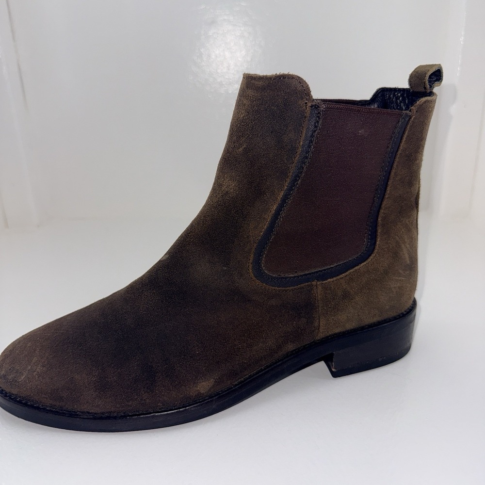 Thursday Boot Co Duchess Chelsea Boots Brown Suede Women's 9.5 Ankle Boot